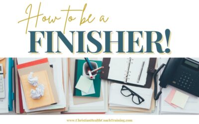 How to Be A Finisher