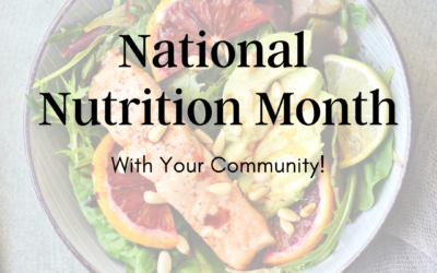 How to Celebrate National Nutrition Month with your Followers