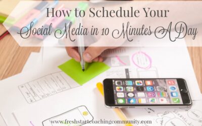 How to Schedule Social Media Posts in Only 10 Minutes a Day